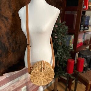 Universal Thread Round Wicker Crossbody Purse